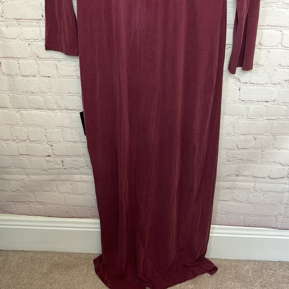 Lulus Endless Poise Mauve Long Sleeve Surplice Tulip Maxi Dress - Picture 10 of 16